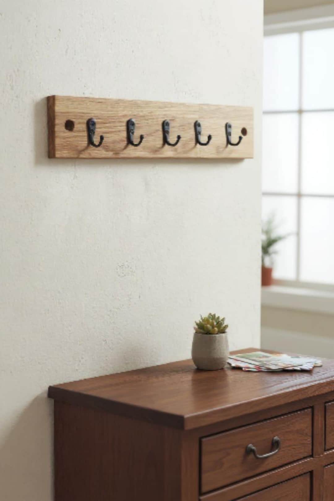Oak Key Rack - Etsy UK