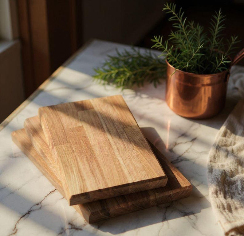 Oak Chopping Board Thick Butchers Block 40mm 60mm thick image 4