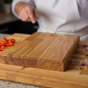 Oak Chopping Board Thick Butchers Block 40mm 60mm thick image 2