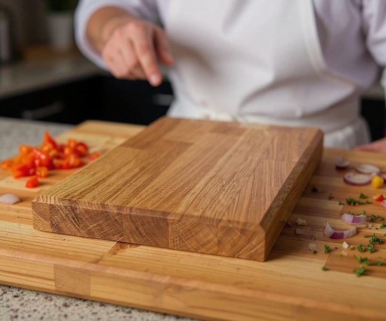 Oak Chopping Board Thick Butchers Block 40mm 60mm thick image 2