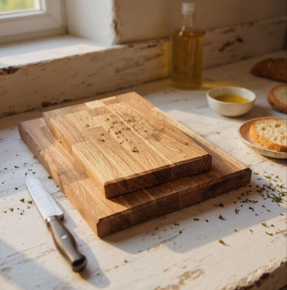 Oak Chopping Board Thick Butchers Block 40mm 60mm thick