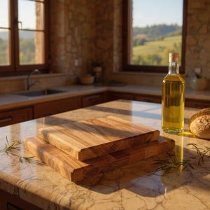 Oak Chopping Board Thick Butchers Block 40mm 60mm thick image 3