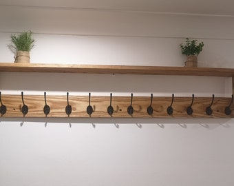 Coat Rack With Shelf Entryway Organiser