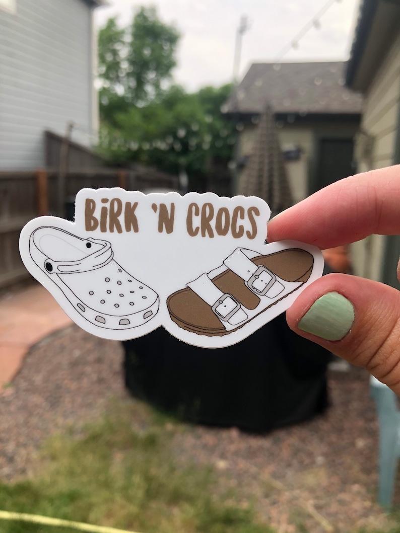 Birk N Crocs Sticker - Etsy