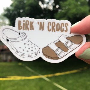 Birk N Crocs Sticker - Etsy