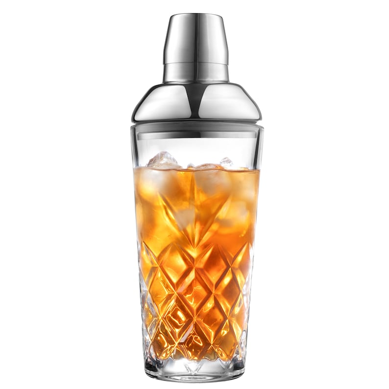 Vintage Martini Shaker: Stainless Steel & Crystal Glassware (24-oz) Bild 1