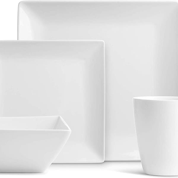 Square Dinner Plates Set Etsy