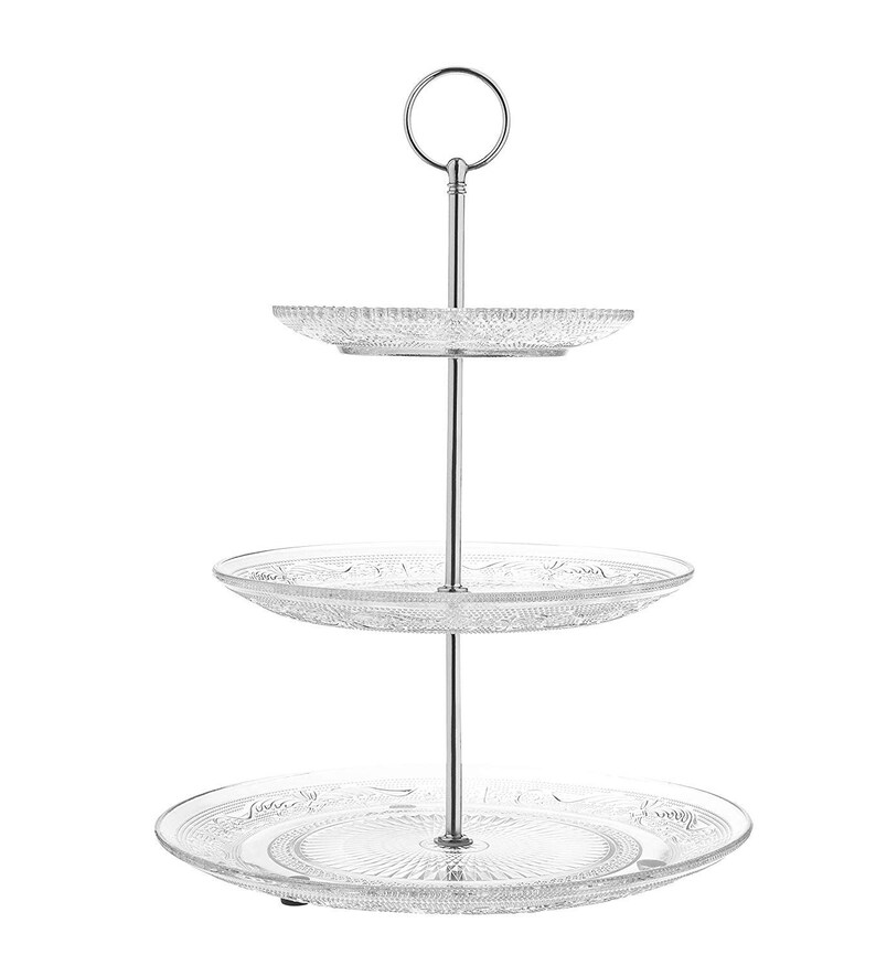 Royalty Art 3tiered Serving Stand glass Beautiful Elegant Etsy
