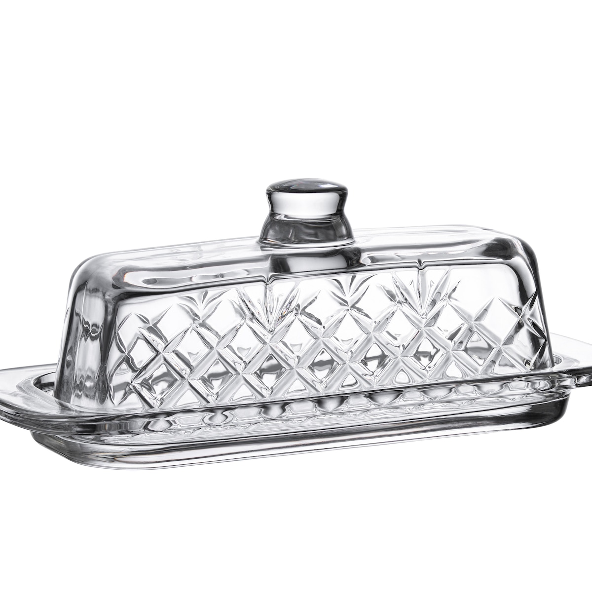 Art Glass Butter Dish With Lid: Farmhouse Kitchen Decor - Etsy