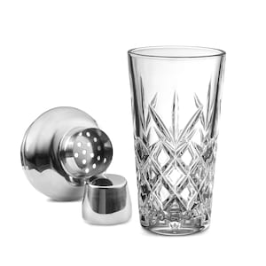 Vintage Martini Shaker: Stainless Steel & Crystal Glassware (24-oz) Bild 6