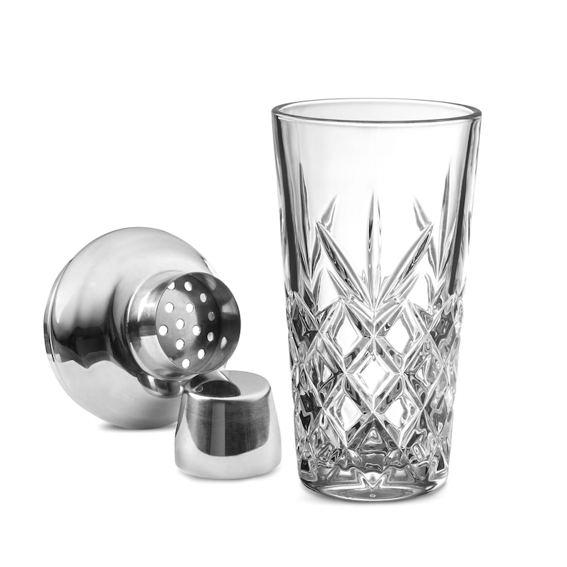 Vintage Martini Shaker: Stainless Steel & Crystal Glassware (24-oz) Bild 6