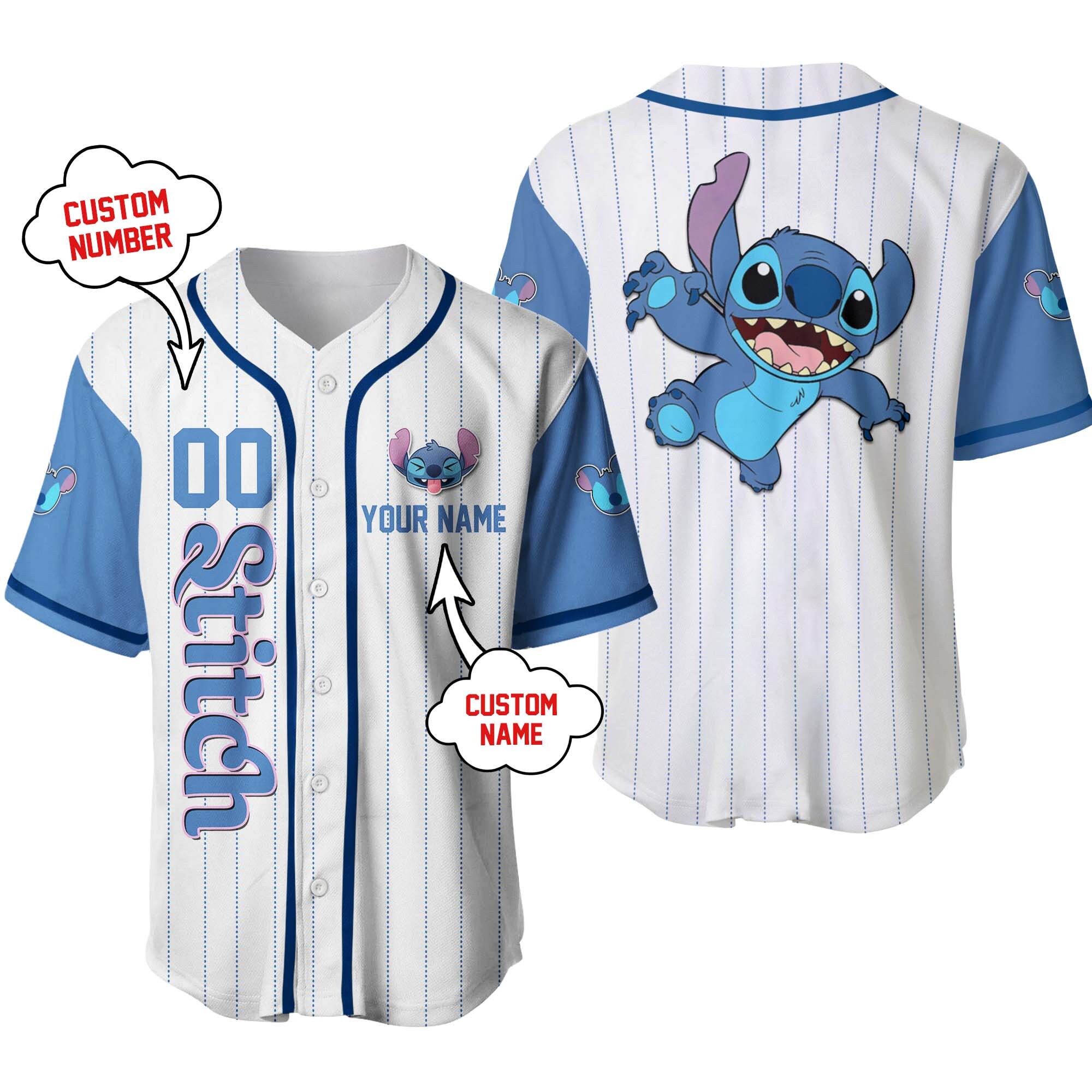 Stitch Lilo & Stitch Baseball Jersey