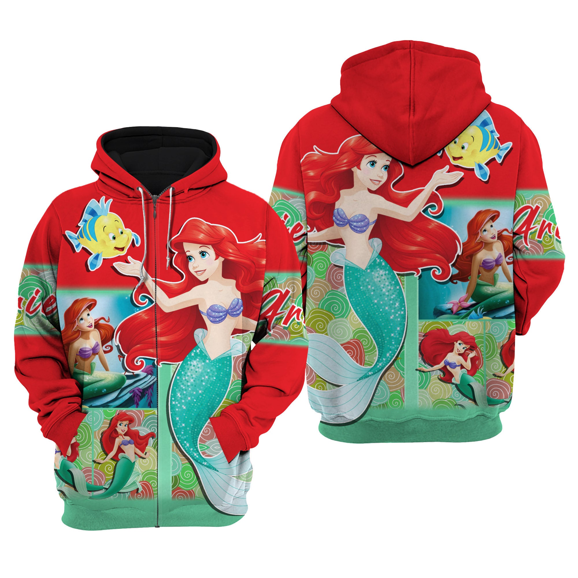 Ariel Little Mermaid | Disney 3D Hoodie