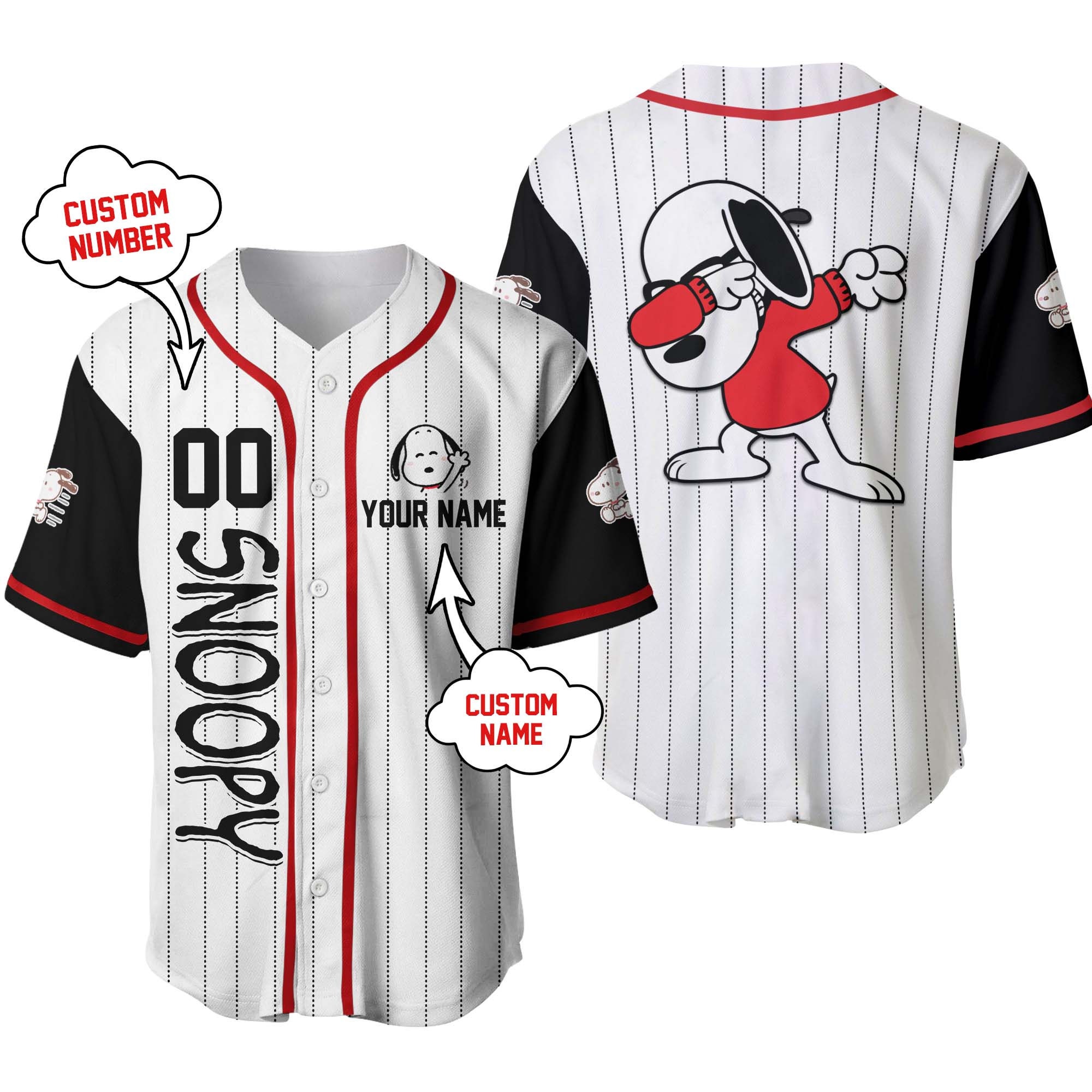 Snoopy Dog Baseball Jersey