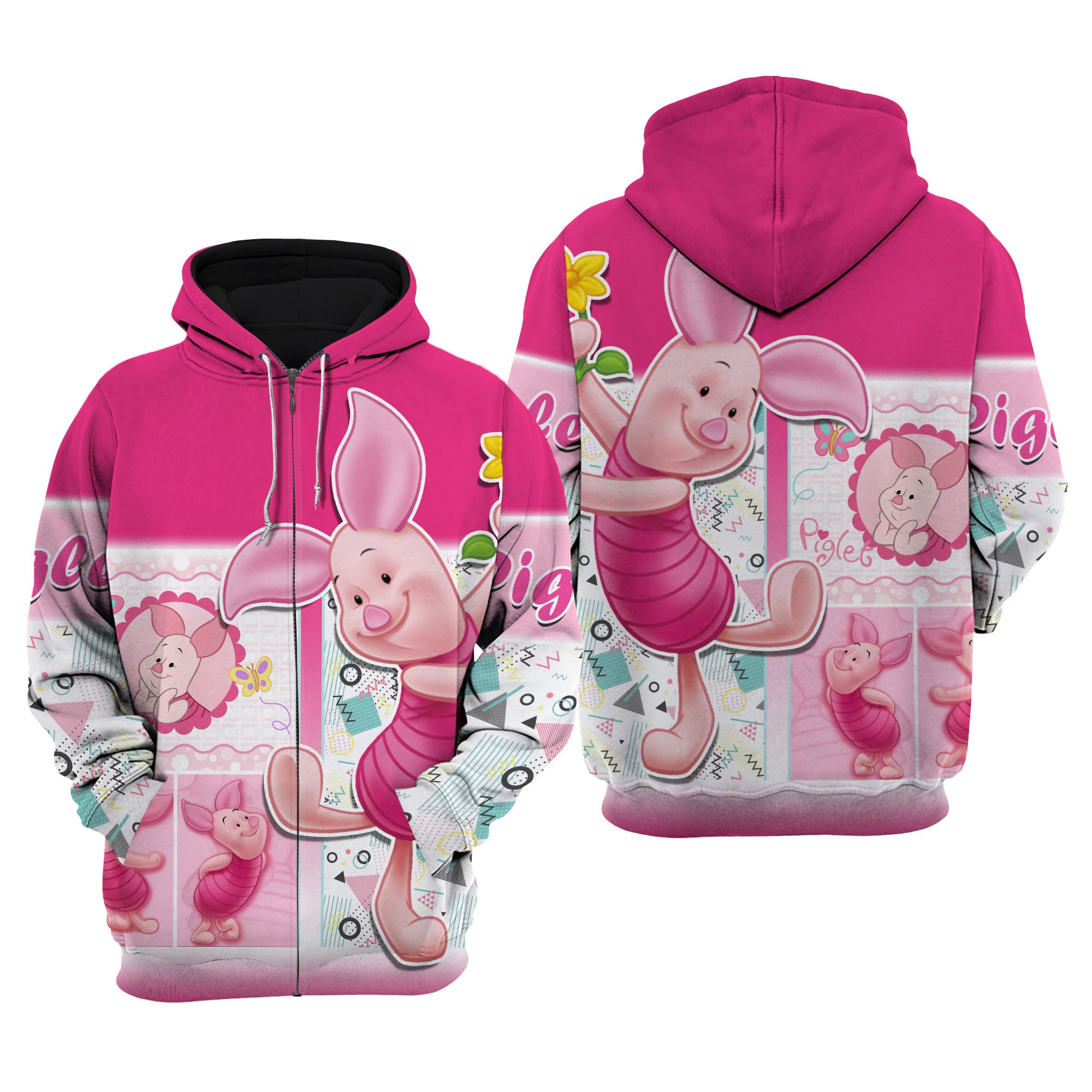 Piglet Pink | Disney 3D Hoodie