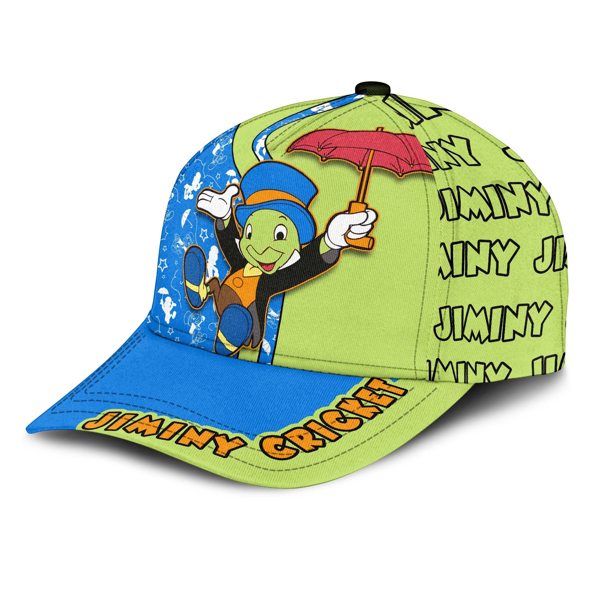 Jiminy Cricket Disney Classic Cap, Disney Unisex Cartoon Baseball Caps