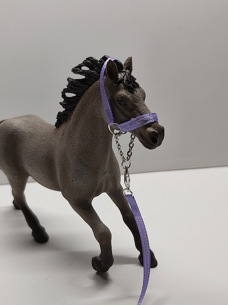 Halfter Führleinen Zubehör für Pferde von Schleich Papo Mojo Bullyland CollectA SafariGeschenk Geburtstag Mitgebsel Modellpferde Miniatur Bild 7
