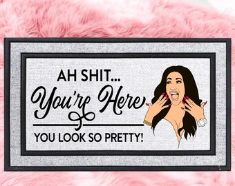 Funny Welcome Doormat: Sassy Girly Decor