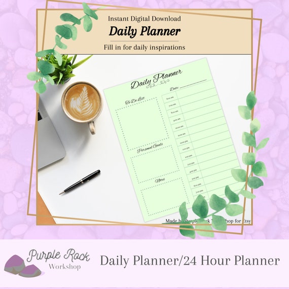 Daily Task Planner Digital Download and Printable Planner - Etsy