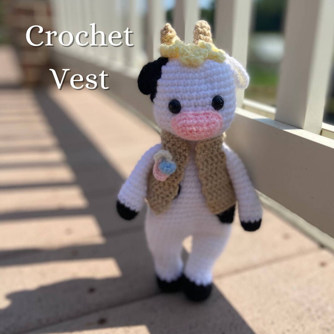 Stuffed Animal Clothes Crochet Pattern Vest Beginner to Intermediate Etsy