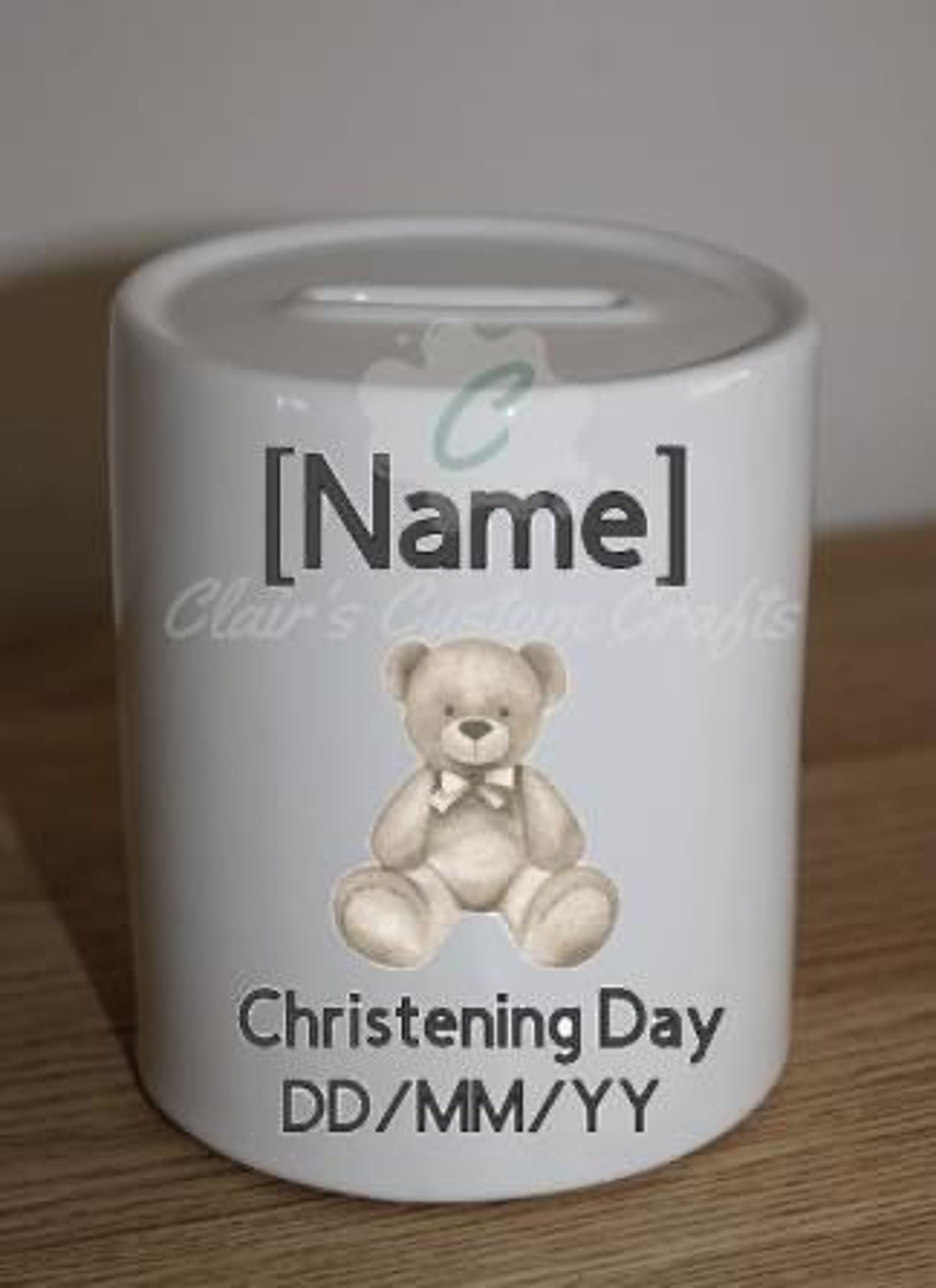Personalised money box Etsy