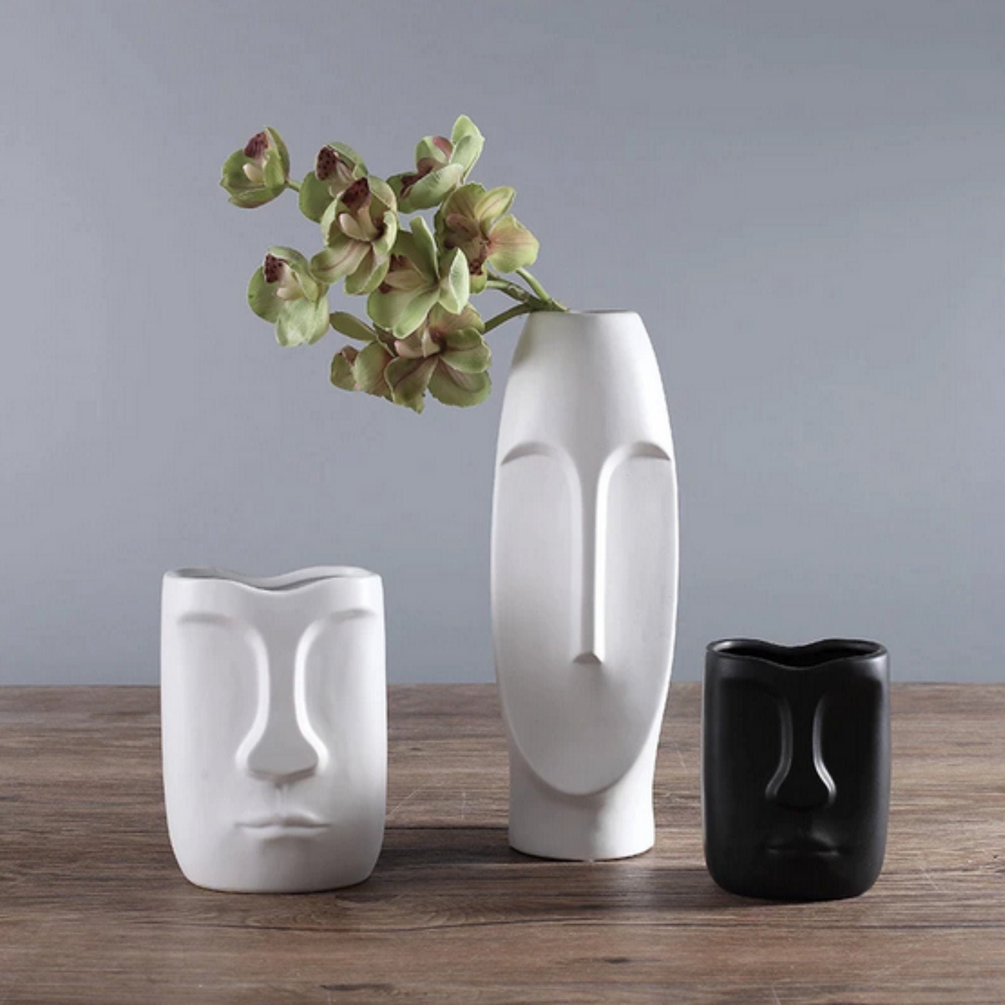 Human Face Vase Nordische Minimalistische Vase Kreative Etsy