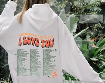 I think i cheap love you hoodie black