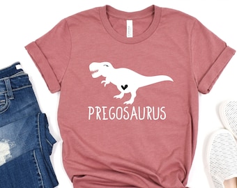 Pregosaurus, Pregnancy Reveal, Dinosaur Shirt, Dinosaur Pregnancy