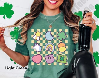 Comfort Colors® Lucky Charm Shirt,Shamrock Rainbow Shirt, St Patricks Day Shirt,St Patricks Shirt,Lucky Shirt,St Patty's Good Luck Shirt