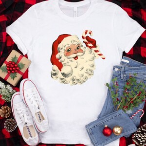 Retro Santa Shirt,Christmas Shirt,Christmas Santa Shirt,Santa Shirt,Classic Christmas Shirt,Santa T-shirt