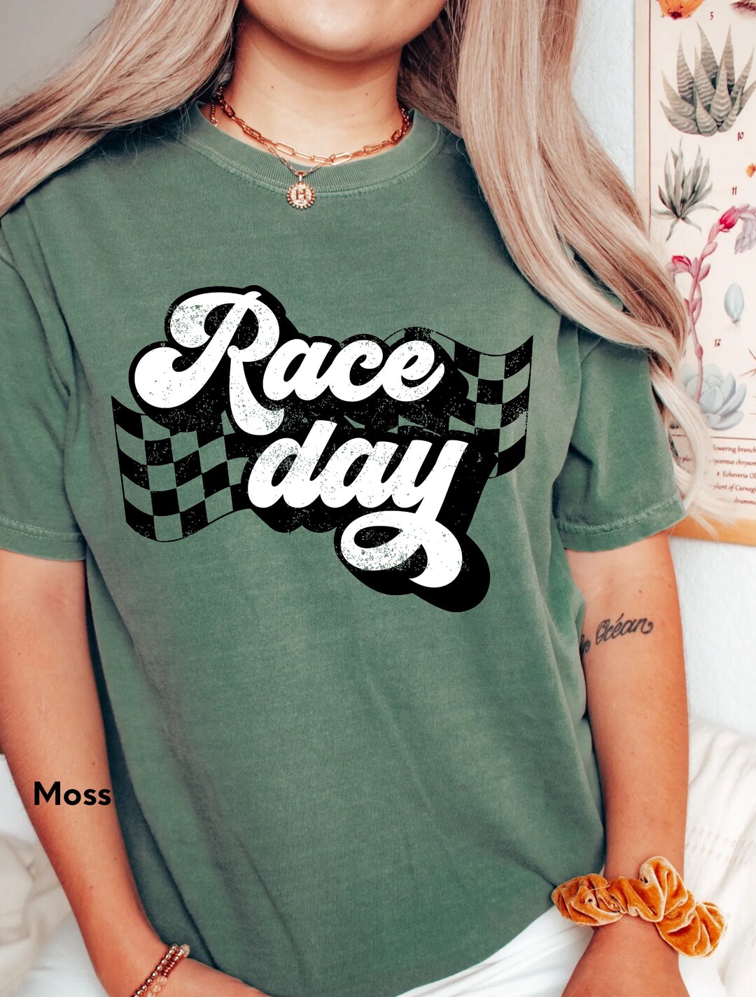Comfort Colors® Race Day Shirt,distressed Checkered Flag Shirt,fast ...