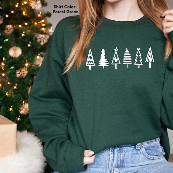 Christmas Tree Sweatshirt/hoodie Christmas Shirt Christmas - Etsy