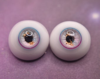 Resin BJD Ball Jointed Doll Eyes - "Cotton Candy Gem" - 18/9mm 18/7mm 16/8mm 16/6mm 14/7mm 14/5mm 12/6mm 12/5mm 10/5mm 8/4mm