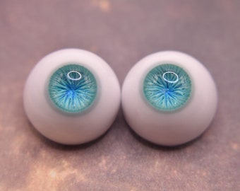 Resin BJD Ball Jointed Doll Eyes - "Lagoon" - 16/8mm 16/6mm 14/7mm 12/6mm