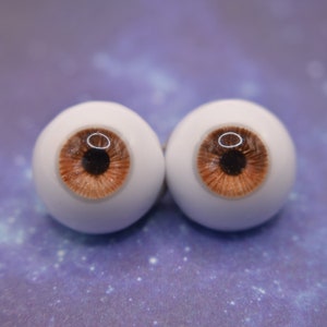 Resin BJD Ball Jointed Doll Eyes - Made to Order - "Shades of Brown"