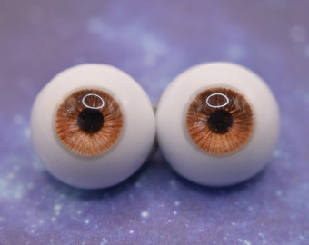 Resin BJD Ball Jointed Doll Eyes - Made to Order - "Shades of Brown"