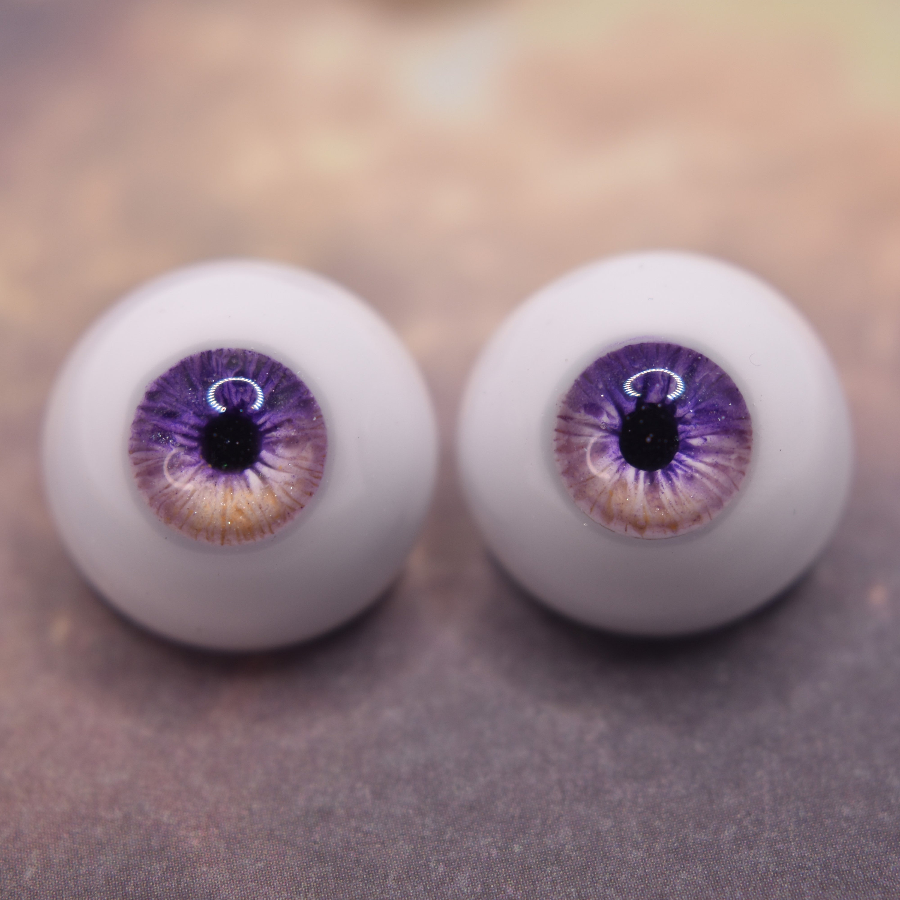 24 Pairs 18mm Plastic Round Eyeball 12 Styles Glass Pupil Eyes for DIY Doll  Making Repair Multi-Colored Hollow Back