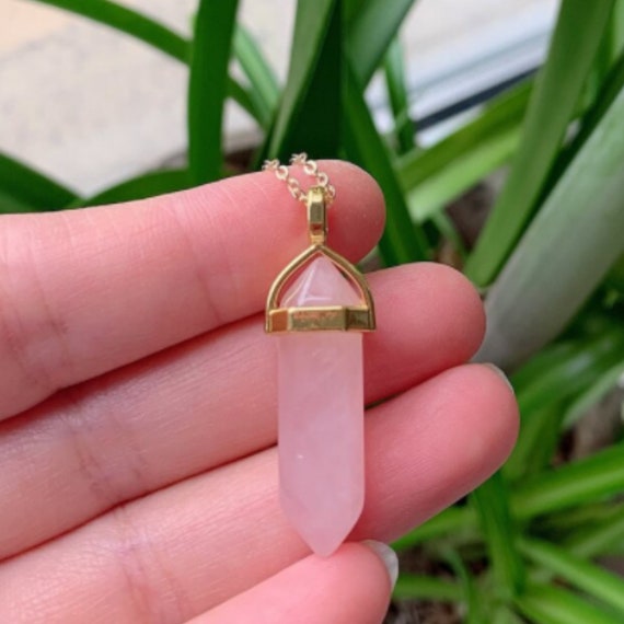Rose Quartz Gold Pink Healing Stone 