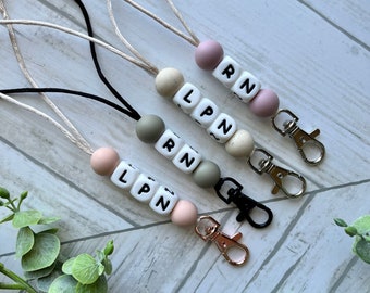 LPN • Neutral Lanyard • breakaway • teacher nurse gift