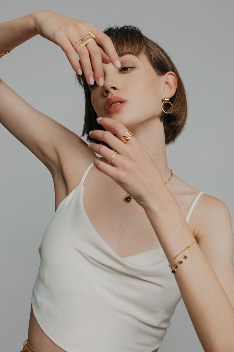 Mika Gold Armband, Einzigartiges Armband, Armbänder Bild 1