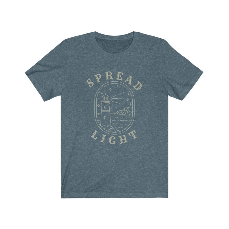 Spread Light Tshirt, Lighthouse Shirt, Inspirational Tshirt, Women's Comfy Shirt, Uplifting Tshirt afbeelding 4