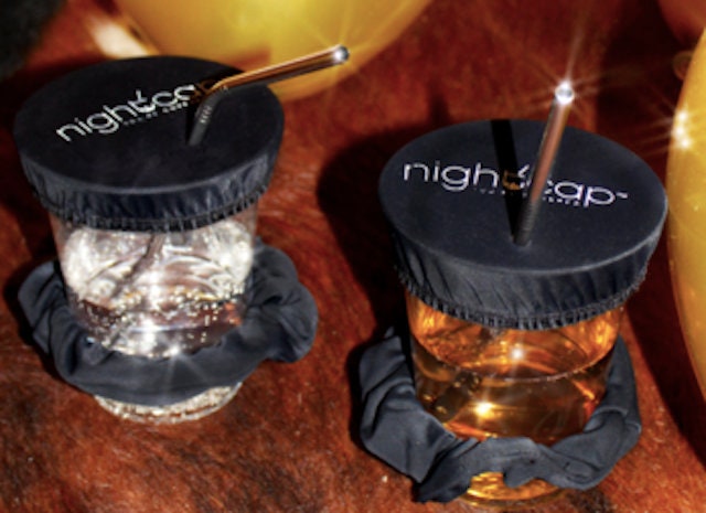 Nightcap Drink Spiking Prevention Scrunchie Cover, 4 Pack, Black