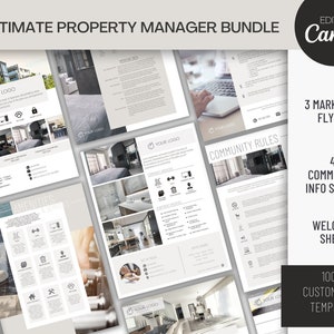 Editable Property Management Templates | Apartment Marketing Flyers | Resident Welcome Information | Landlord Essentials | Edit In Canva