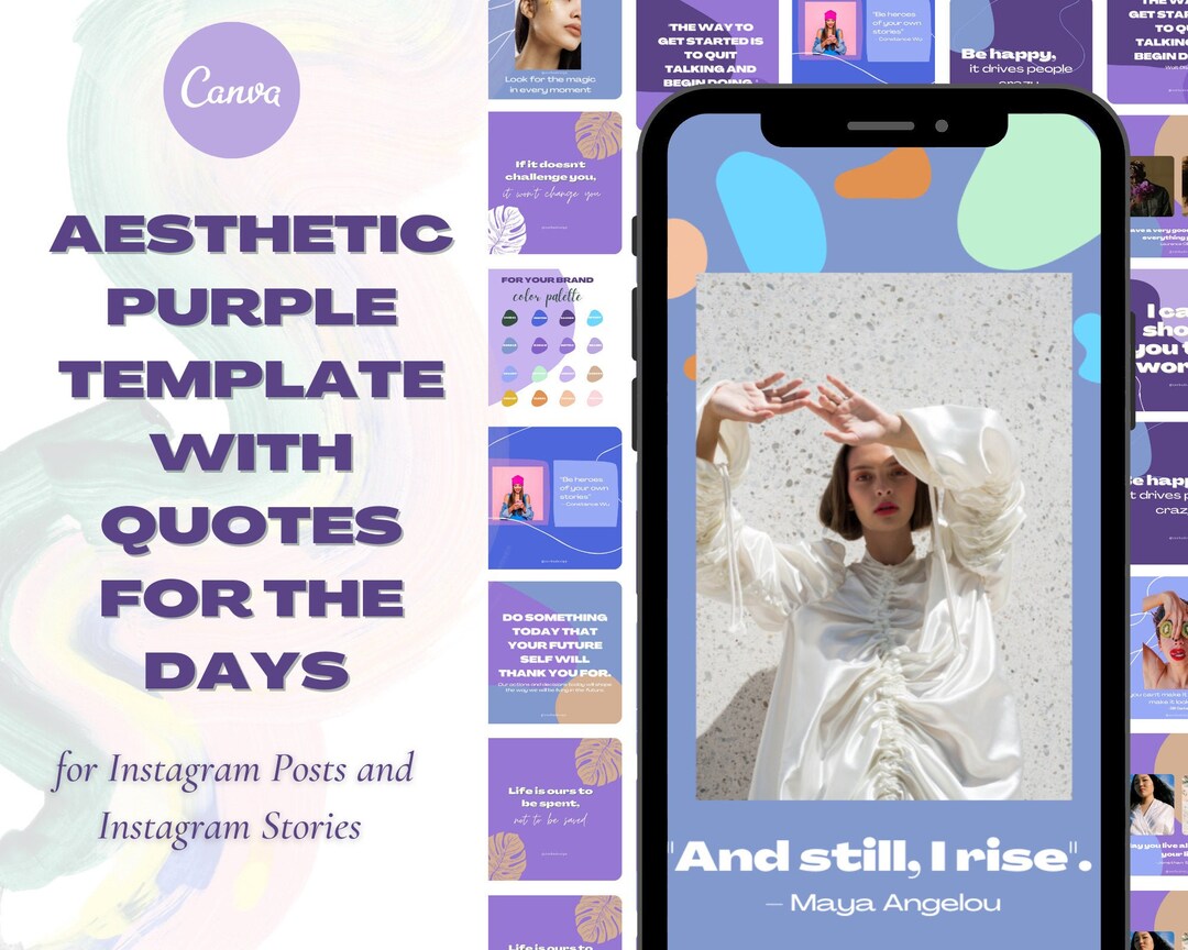 Would You Rather Editable Instagram Story Template With Purple