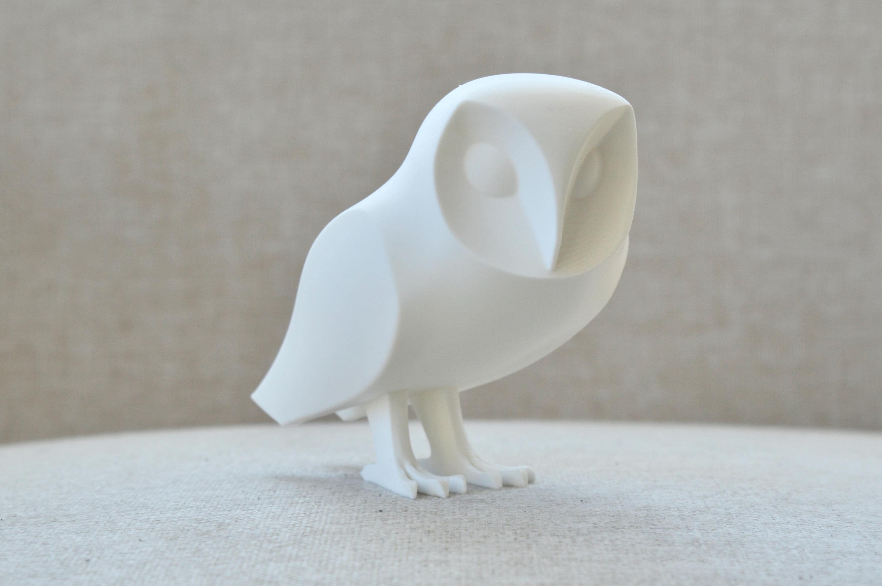 Barn Owl Sculpture | Hedwig Inspired Figurine | Cute Owl Statue | Home Decor | Shelf Ornament | Gift