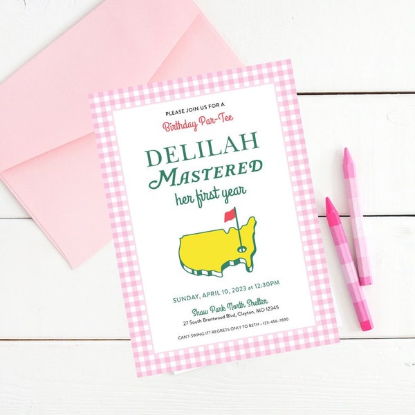 Hole in One Girl Birthday Party Etsy