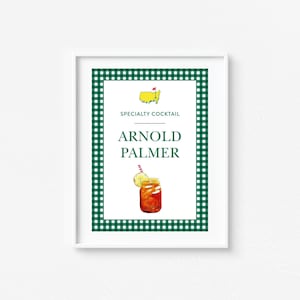 Golf Specialty Drink Sign, Arnold Palmer, Mastered First Year, First Birthday, Golf Theme, Let&#39;s Par-Tee, Hole in One, Editable Template