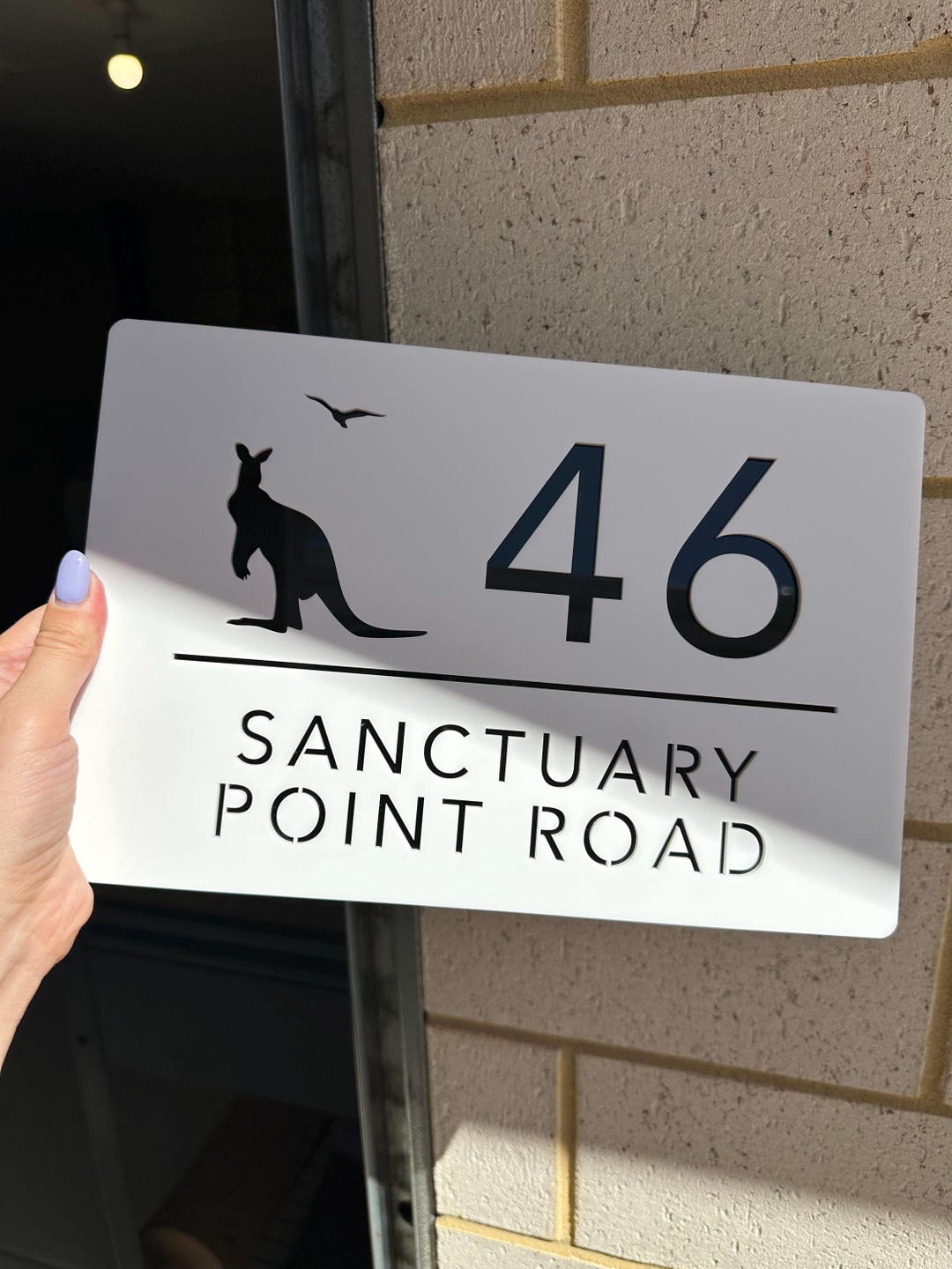 Australian House Number Sign | Custom Acrylic Address Plaque | Outdoor ...