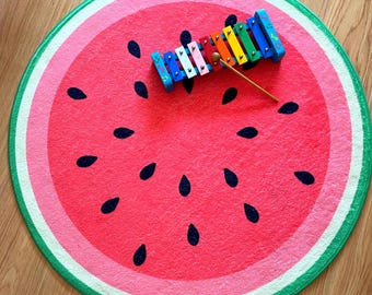 Watermelon Kiwi Play Mat: Baby Nursery, Toddler Room Decor
