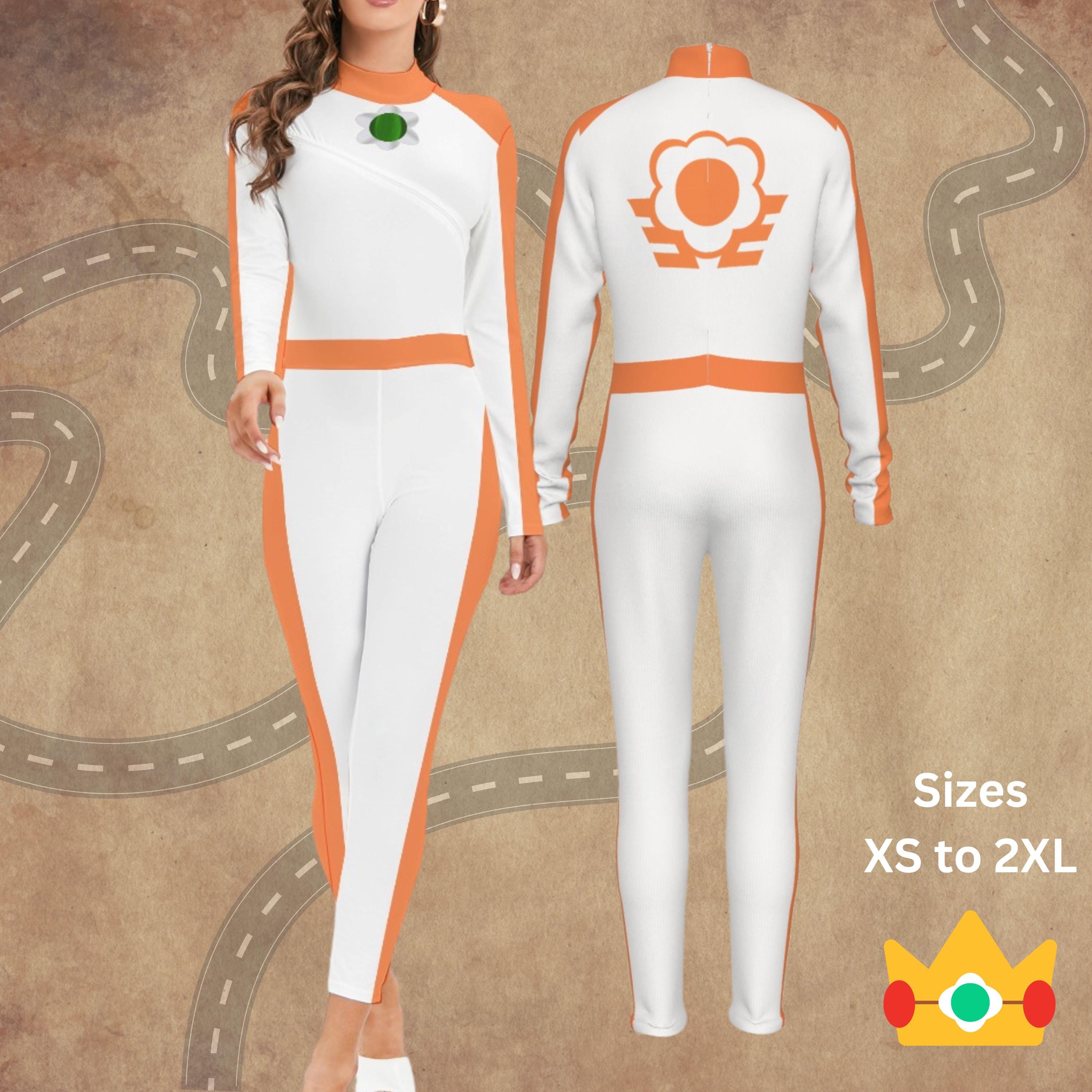 daisy  セットアップ Princess Daisy Cosplay Jumpsuit: Gamer Girl Costume, Comic Con